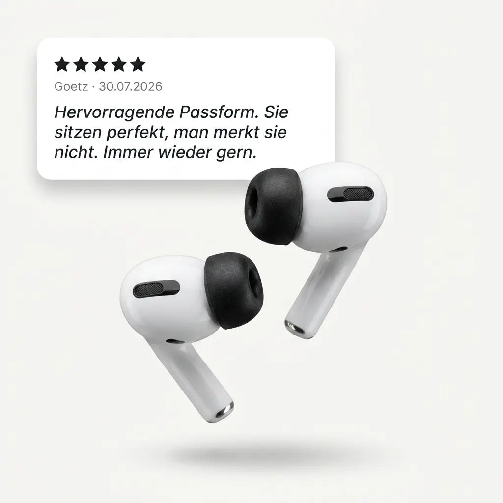 Novaro Comfort Memory-Foam Tips für AirPods Pro