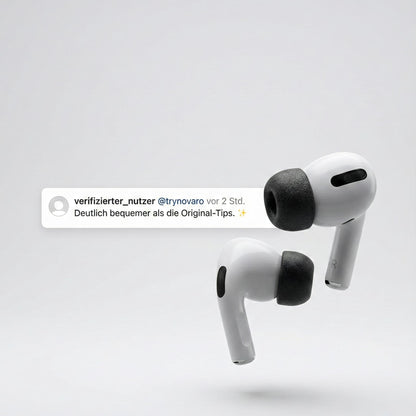 Novaro Comfort Memory-Foam Tips für AirPods Pro