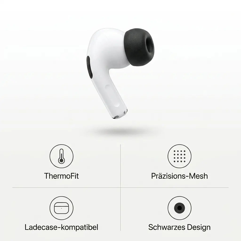 Novaro Comfort Memory-Foam Tips für AirPods Pro